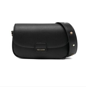 Ted Baker Black Crossbody Bag with‎ Gold Accents